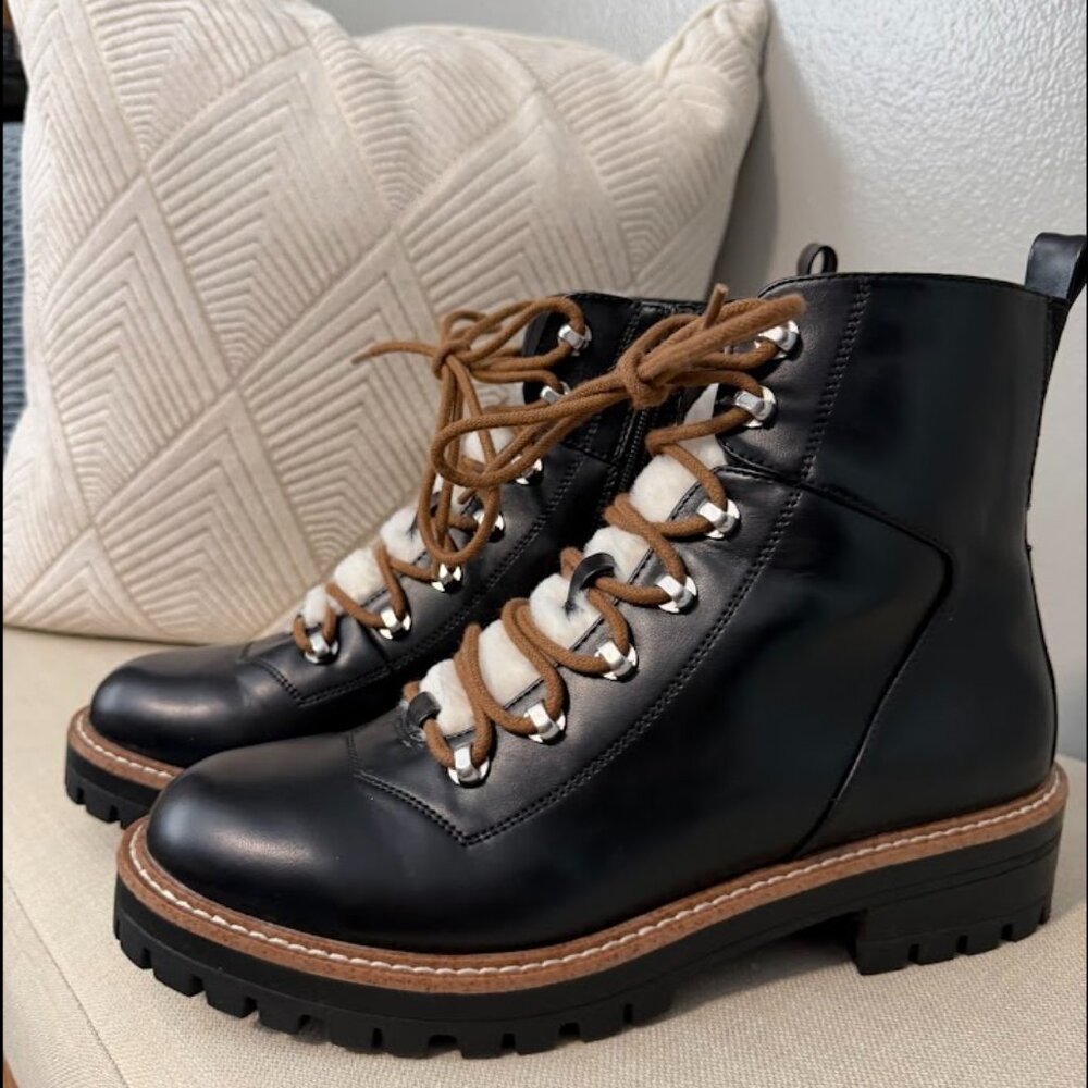 A New Day Womens Leighton Hiking Boots with Memory Foam Insole